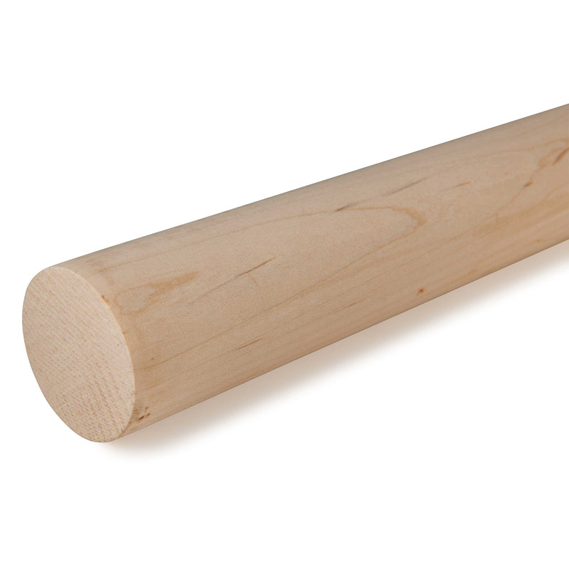 36" Round Wood Dowel - Species:Maple - Diameter:1-3/4"